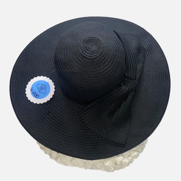 Scala Pronto Black Wide Brim Sun Hat One Size Fits Most main image 6